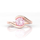 Round Shaped Stone Bypass Ring - MMR