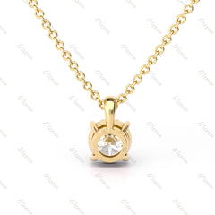 1 ct/ 2 ct Round solitaire 4-paw Pendant - MMR