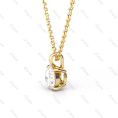 1 ct/ 2 ct Round solitaire 4-paw Pendant - MMR