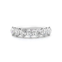 10K White Gold 4mm Old European Cut Moissanite Eternity Band - MMR