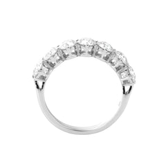 10K White Gold 4mm Old European Cut Moissanite Eternity Band - MMR
