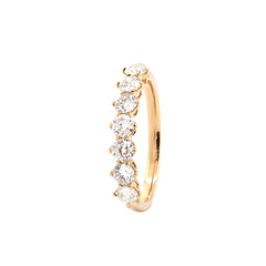 10K Yellow Gold 3.5mm Old European Cut Lab Diamond Eternity Band - MMR