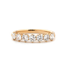 10K Yellow Gold 3.5mm Old European Cut Lab Diamond Eternity Band - MMR