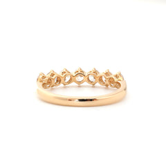10K Yellow Gold 3.5mm Old European Cut Lab Diamond Eternity Band - MMR