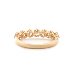 10K Yellow Gold Old European Cut Lab Diamond 7 Stone Ring - MMR