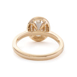 Oval Cut Lab Diamond Solitaire Ring