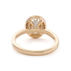 Oval Cut Lab Diamond Solitaire Ring