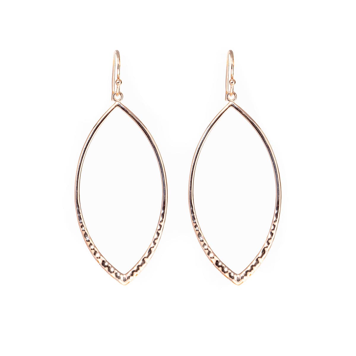 14K Rose Gold Statement Hook Earrings - MMR