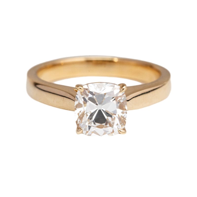 Old Mine Cut Diamond Solitaire Ring MMR