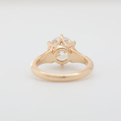 14K Yellow Gold 3.33ct Old European Cut Lab Diamond Solitaire Ring - MMR