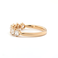 14K Yellow Gold 3.5mm Old European Cut Lab Diamond Eternity Band - MMR