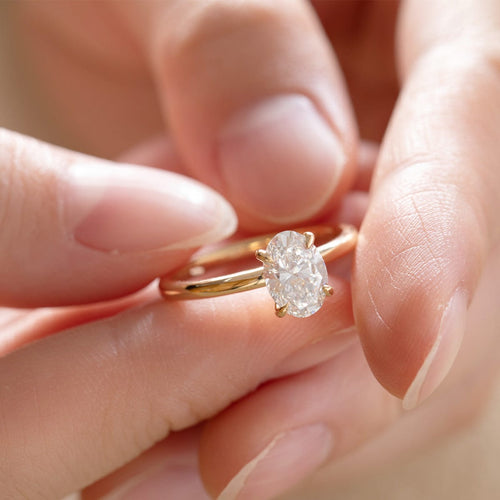 Yellow Gold Diamond Ring Mountings Only For Round Diamonds Diamond