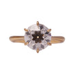 18K Rose Gold 2.5ct OEC Moissanite 6 Prongs Antique Style Engagement Ring