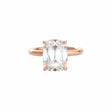 18K Rose Gold Antique Elongated Cushion Old Mine Cut Engagement Ring (Ring Setting Only)