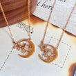 18K Star & Moon Diamond Necklace
