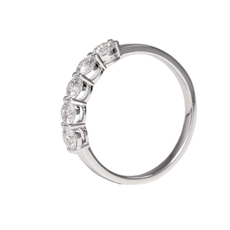 18K White Gold  Lab Diamond Anniversary Ring