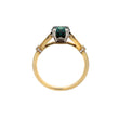 18k Yellow Gold Emerald & Diamond Engagement Ring(Ring Setting Only)