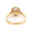 18K Yellow Gold Round Lab Diamond Floral Basket Setting Engagement Ring (Ring Setting Only)