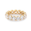 18K Yellow Gold Shared Prong Contour Diamond Eternity Ring