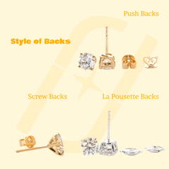 Round Lab Diamond Halo Stud Earrings