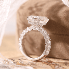 Radiant Cut Lab Diamond Engagement Ring