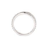 18K White Gold Round Cut Lab Diamond Wedding Ring Enhancer