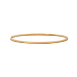 14K Yellow Gold Hollow Tube Bangle Bracelet