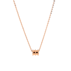 14K Rose Gold Lucky Roller Pendant Necklace