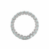 Platinum Emerald Cut Lab Alexandrite Eternity Ring