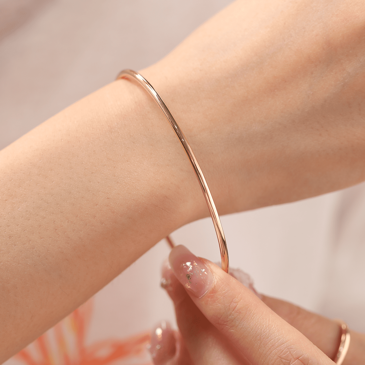 2mm Hollow Tube Bangle Bracelet - MMR