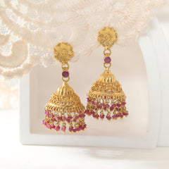 18K Yellow Gold Dangle Earrings