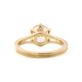 14K Yellow Gold 2.5ct Old European Cut Lab Diamond 6 Claw Prong Crown Basket Solitaire Ring