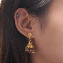 18K Yellow Gold Dangle Earrings