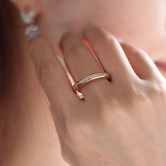 Round Cut Lab Diamond Eternity Ring