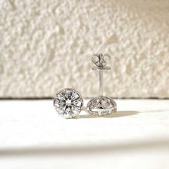 Round Brilliant Cut Lab Diamond Bezel Set with openwork design