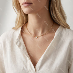 10k yellow gold Choker Only (13.6 inch+1 inch extension chain )