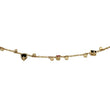 9k Yellow Gold Tourmaline Chain Necklace
