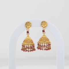 18K Yellow Gold Dangle Earrings