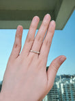 Baguette and Round Cut Lab Grown Diamond Arrangement Stackable Ring