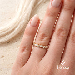 Baguette & Round Lab Diamond Eternity Band - MMR