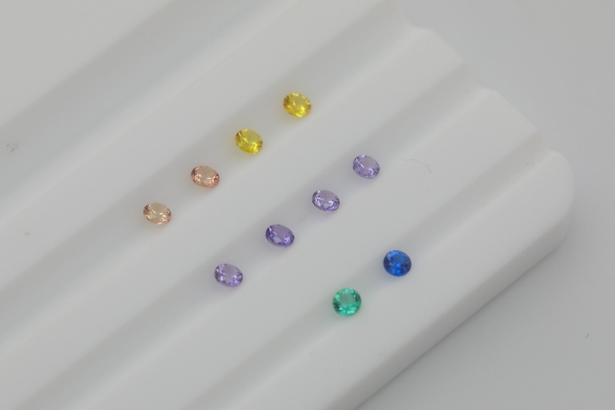 Colorful Gemstone Burst Earring Hoops - MMR