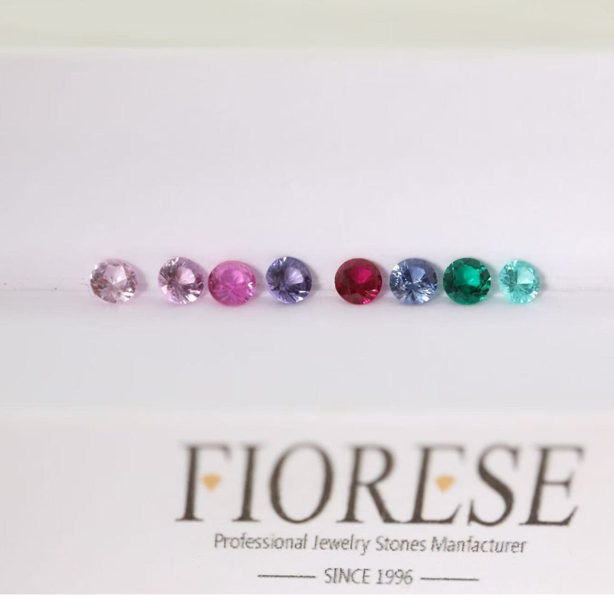 Five - Flower Round Stone Cluster Band - MMR