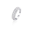 Half Eternity 1/2 CT Marquise Cut and Round Diamond 2 Row Band