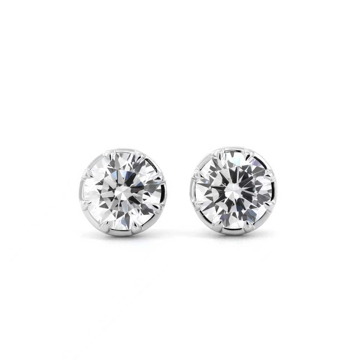 IGI Certified Round Brilliant Cut Lab Diamond Bezel Set with openwork design - MMR