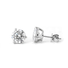 IGI Certified Round Brilliant Lab Diamond 3-Prong Basket Setting Studs - Fiorese Year End Sale - MMR
