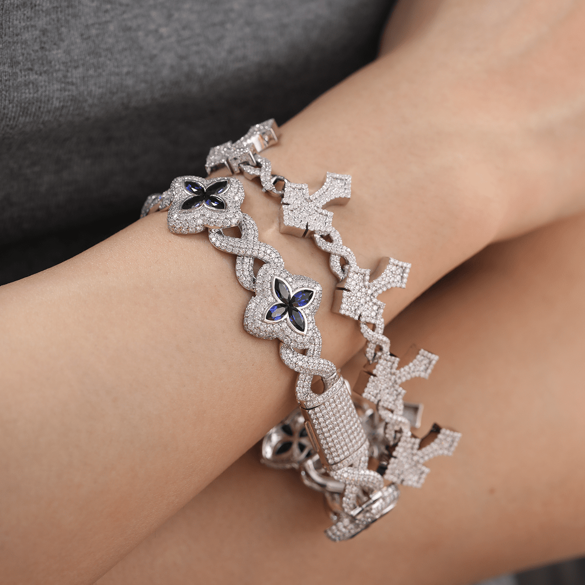 Knight's Faith Pavé Lab Diamond Bracelet - MMR