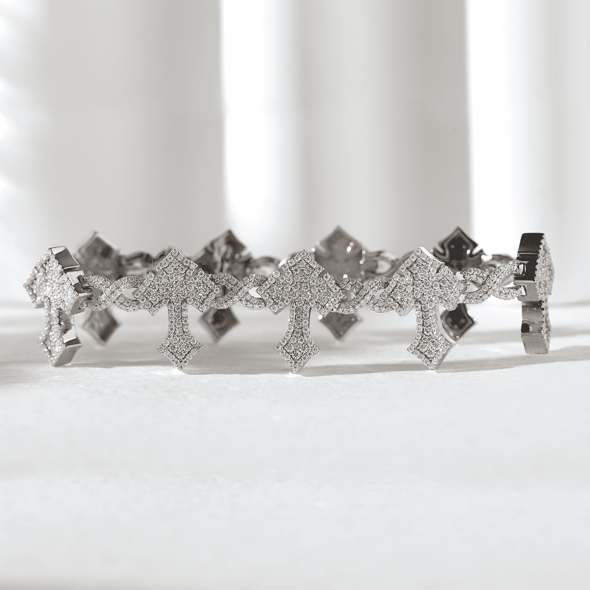 Knight's Faith Pavé Lab Diamond Bracelet - MMR
