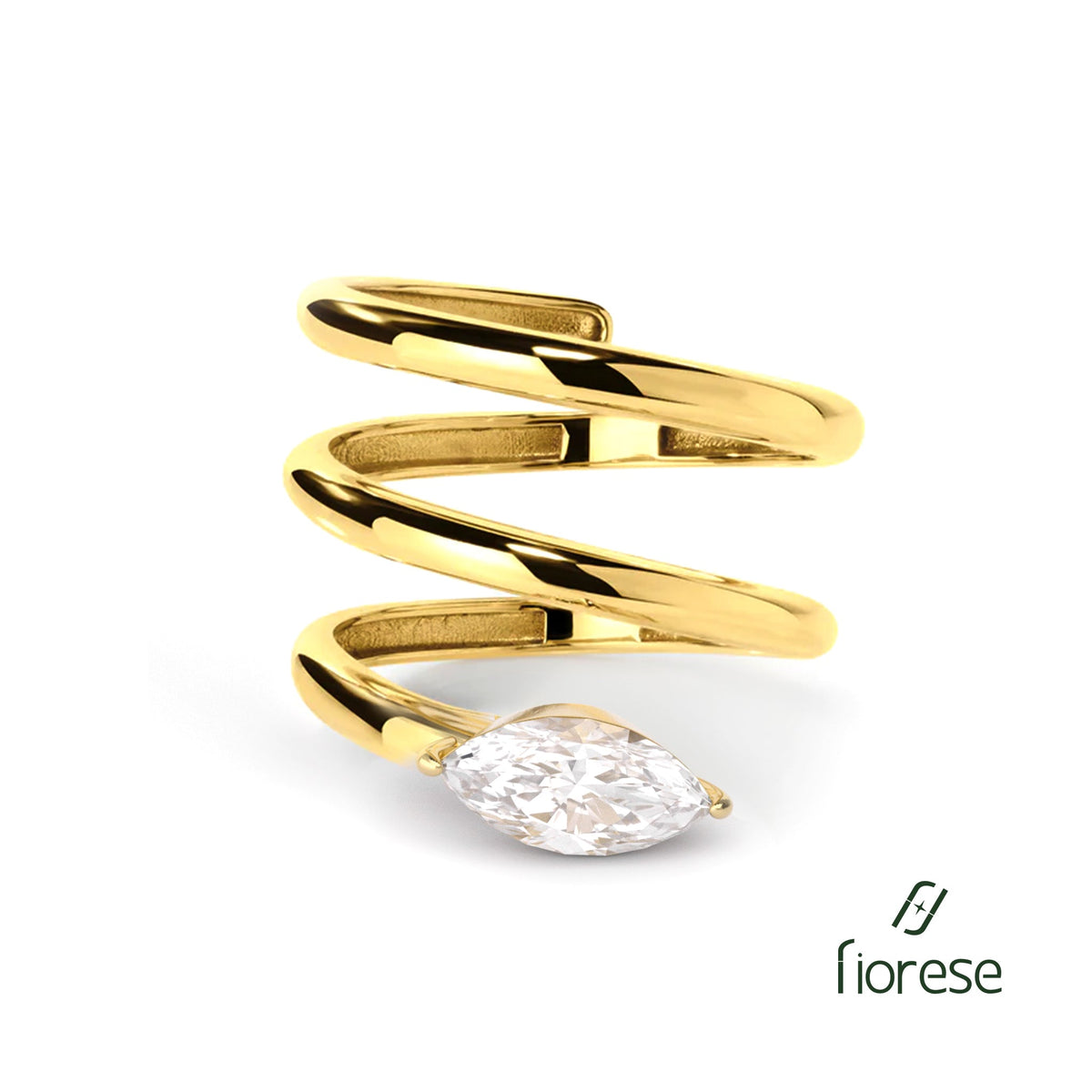 Lab Diamond Coil Ring - MMR