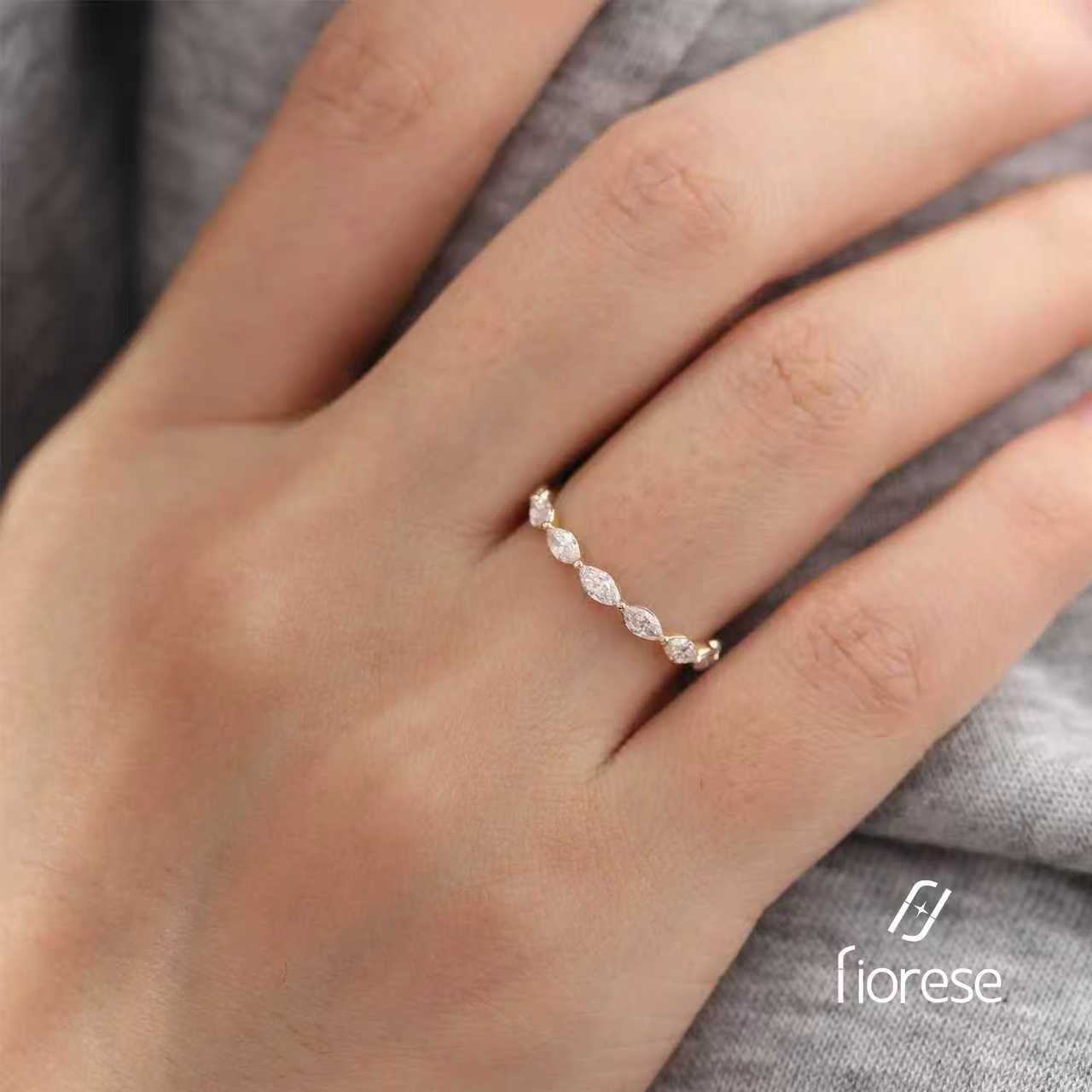 Marquise Cut Stone Eternity Band - MMR