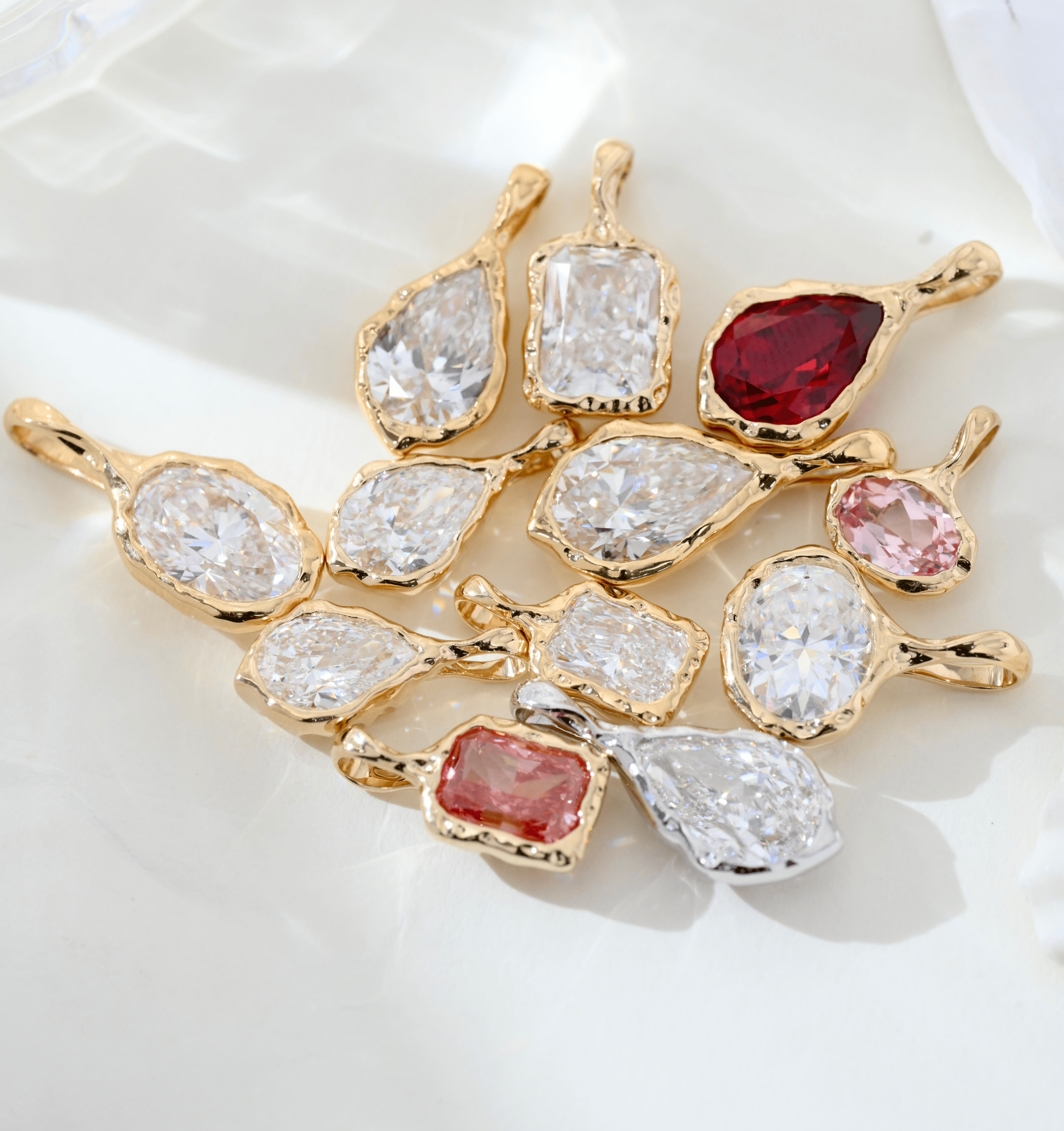 Molten Radiant Cut Lab Diamond Pendant - MMR